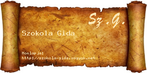 Szokola Gida névjegykártya